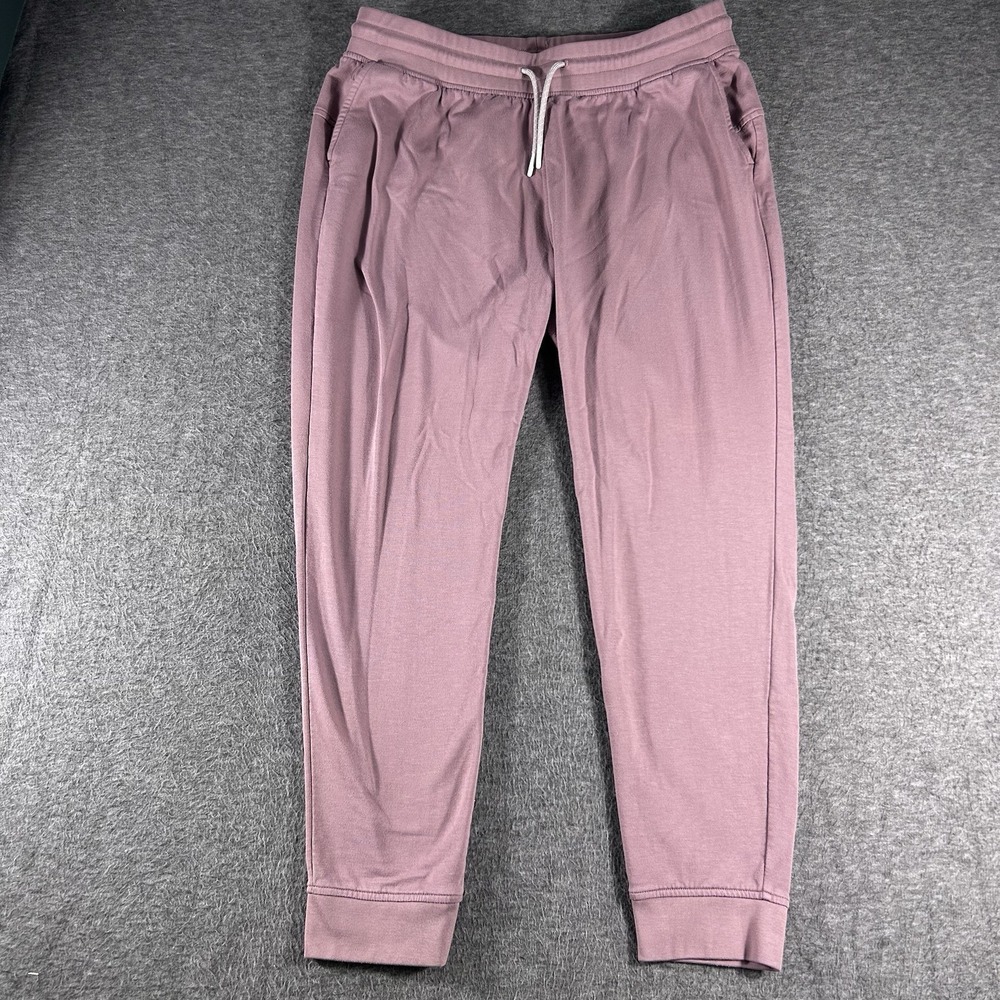 Free Fly Bamboo Lightweight Fleece Jogger Rose Pink Drawstring SZ XL Lounge Wear
